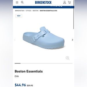 BIRKENSTOCK- Boston EVA Dusty Blue
Size: EU 40 / US 9-9.5/7-7.5